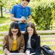 children-studying-outdoors